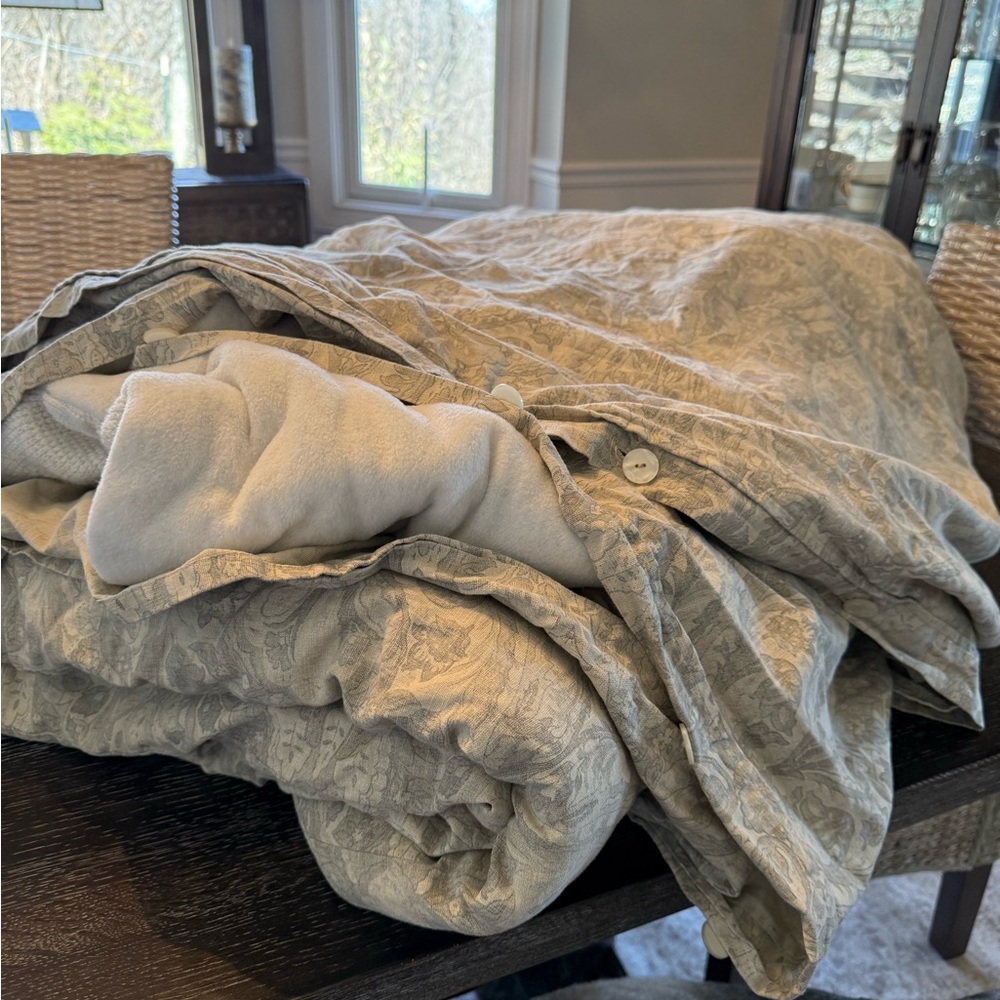 Restoration Hardware-ITALIAN 19TH C. MEDALLION DUVET COVER & SHAMS /Queen - Picture 9 of 9